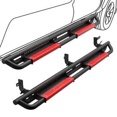 OEDRO Running Boards for 2015-2025 Chevy Colorado/GMC Canyon Crew Cab, w/ Paintable Plates Truck Side Steps