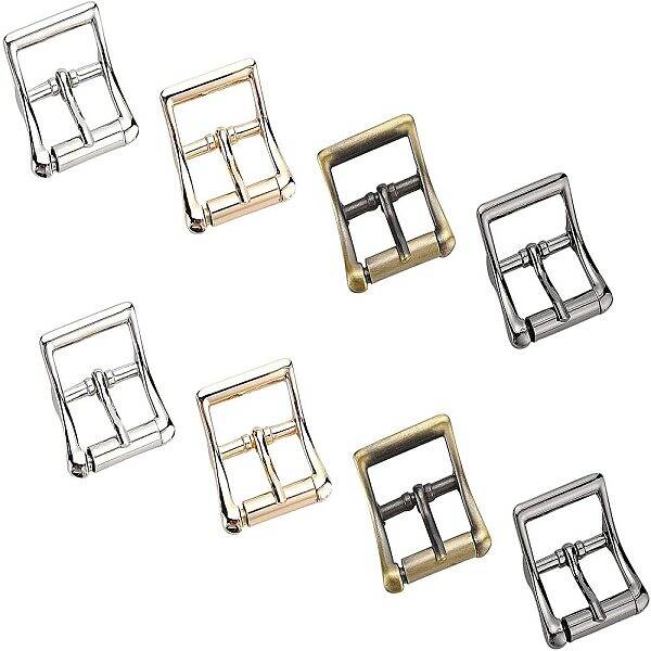 8Pcs 4 Colors Alloy DIY Adjustable Buckle Bags Accessories
