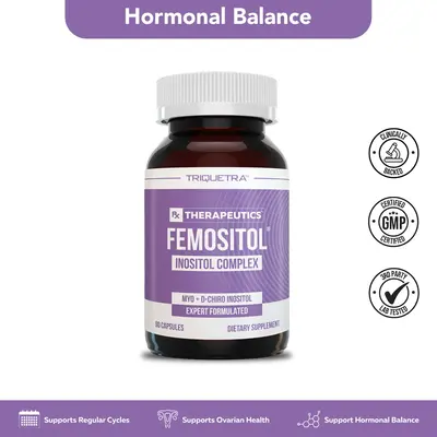 Femositol by Triquetra | Inositol Supplement | Myo-Inositol & D-Chiro Inositol Complex | Clinically Validated 40:1 Ratio Heal...