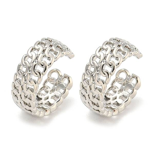 Brass Cuff Earrings for Women