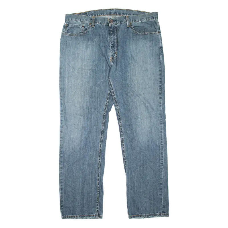 LEVI'S 559 Jeans Mens Blue Relaxed Straight Stone Wash W38 L32