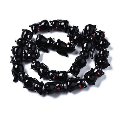 Handmade Bumpy Lampwork Beads Strands