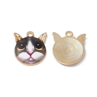 Rack Plating Alloy Enamel Pendants
