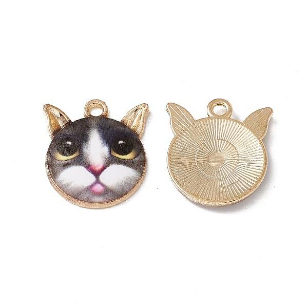 Rack Plating Alloy Enamel Pendants