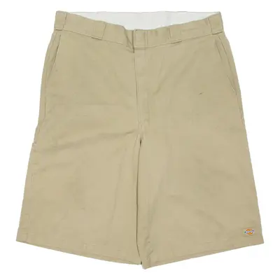 DICKIES Mens Workwear Shorts Beige Relaxed L W37