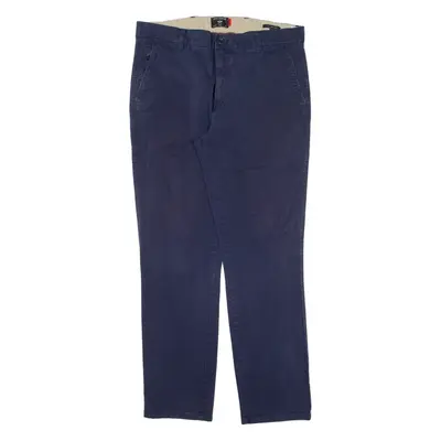 DOCKERS Chino Mens Trousers Blue Slim Skinny W34 L29