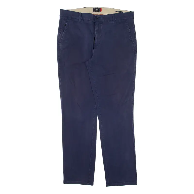 DOCKERS Chino Mens Trousers Blue Slim Skinny W34 L29