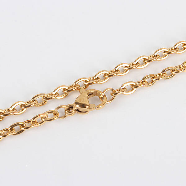 304 Stainless Steel Cable Chain Necklace Making