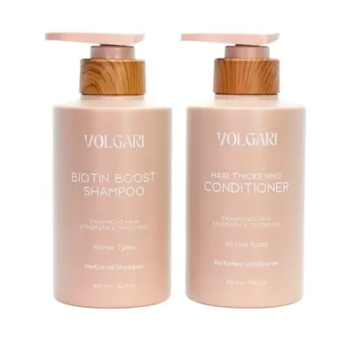 Volgari Scented Biotin Shampoo Conditioner Set – Promotes Hair Loss Protection & Thickening – Strengthens & Thickens for ...