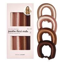 Kitsch Satin Heatless Curling Rod - Jumbo Flexi Rod, Heatless Hair Curler for Overnight, Soft Hair Curlers, Heatless Curlers ...