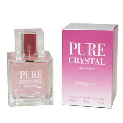 Karen Low Pure Crystal Perfume for Women - Eau de Parfum Spray 3.4 oz