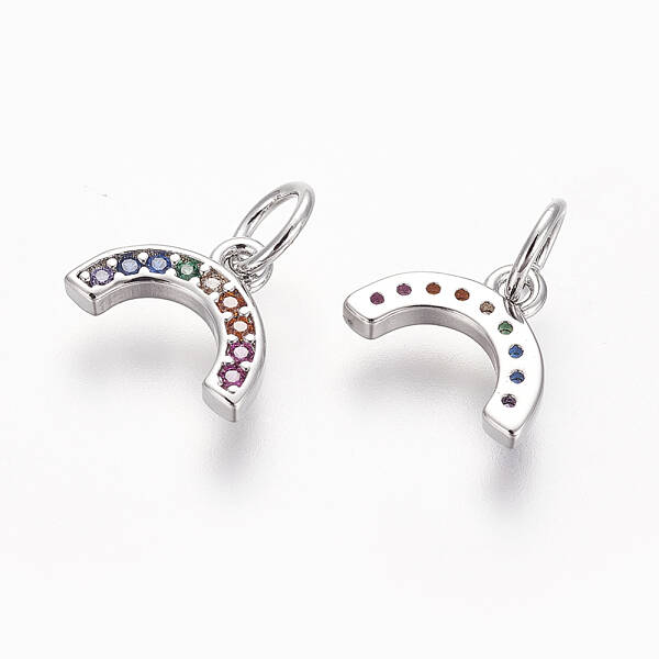 Brass Cubic Zirconia Charms