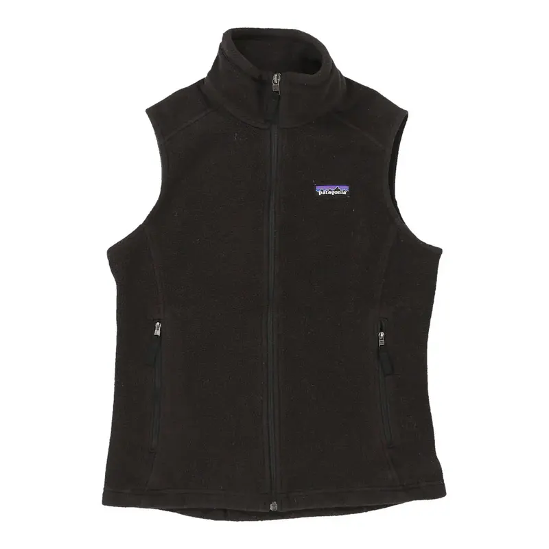 Crowe Synchilla Patagonia Fleece Gilet - Small Black Polyester
