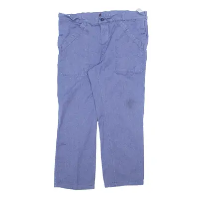 SPILAN Workwear Trousers Blue Regular Straight Mens W42 L28
