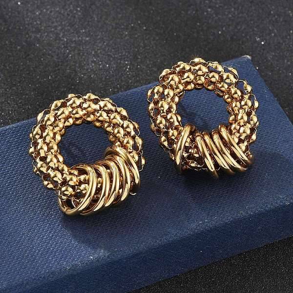 201 Stainless Steel Hoop Earrings