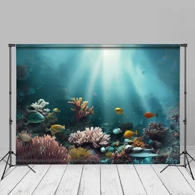 Under The Sea Landscape Coral Summer Background - Aperturee
