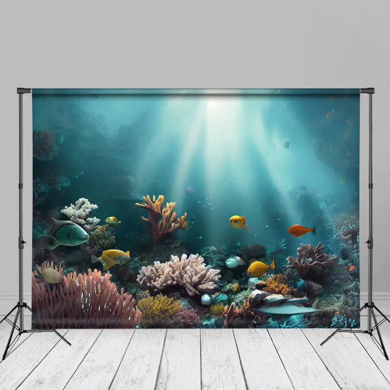 Under The Sea Landscape Coral Summer Background - Aperturee