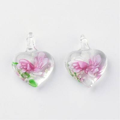 Handmade Luminous Lampwork Pendants