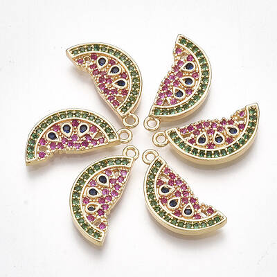 Brass Cubic Zirconia Pendants
