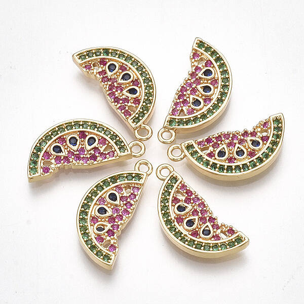 Brass Cubic Zirconia Pendants