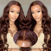 Bling Hair Chocolate Brown Glueless Wig Human Hair 180% Density No Glue Ready To Wear Body Wave Pre Cut 7x5 Lace Closure Wigs...