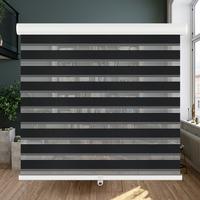 LUCKUP Cordless Zebra Blinds Roller Shades for Window-Dual Layer Sheer Blinds Light Control with Valance Day Night Privacy Li...