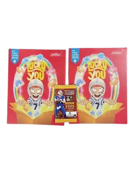 2023 Score Football Cards and (2) Signed Mini Helmet (PYT)