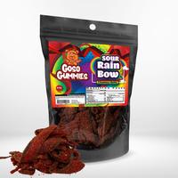 Goso Gummies Sour Rainbow Chamoy Belts 4 Ounce Bag Snack