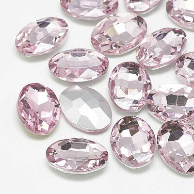 Pointed Back Glass Rhinestone Cabochons