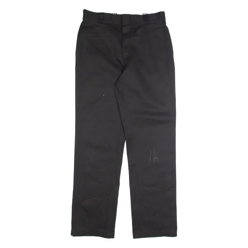 DICKIES Chino Mens Trousers Black Regular Straight W32 L32