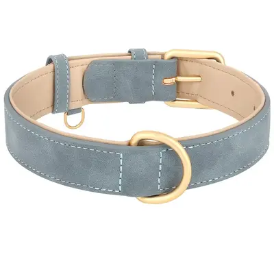 Adjustable Faux Leather Dog Collar, Durable PU Cat Collar, Heavy Duty Small Medium Large Dog Collar, Pet Collar, Pet Supplies