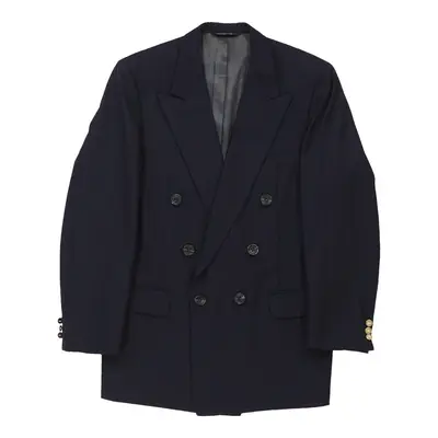 Union Made in USA Burberry Blazer - Large Navy Wool