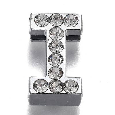 Alloy Letter Slide Charms