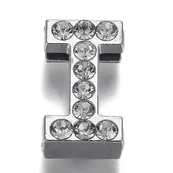 Alloy Letter Slide Charms