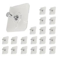 Clear Self Adhesive Hook (20pcs), Wall Mounted Hook, Multifunctional Hook for Kitchen, Bathroom, Home, Office, Home Organizer