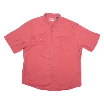 WRANGLER Mens Plain Shirt Red XL