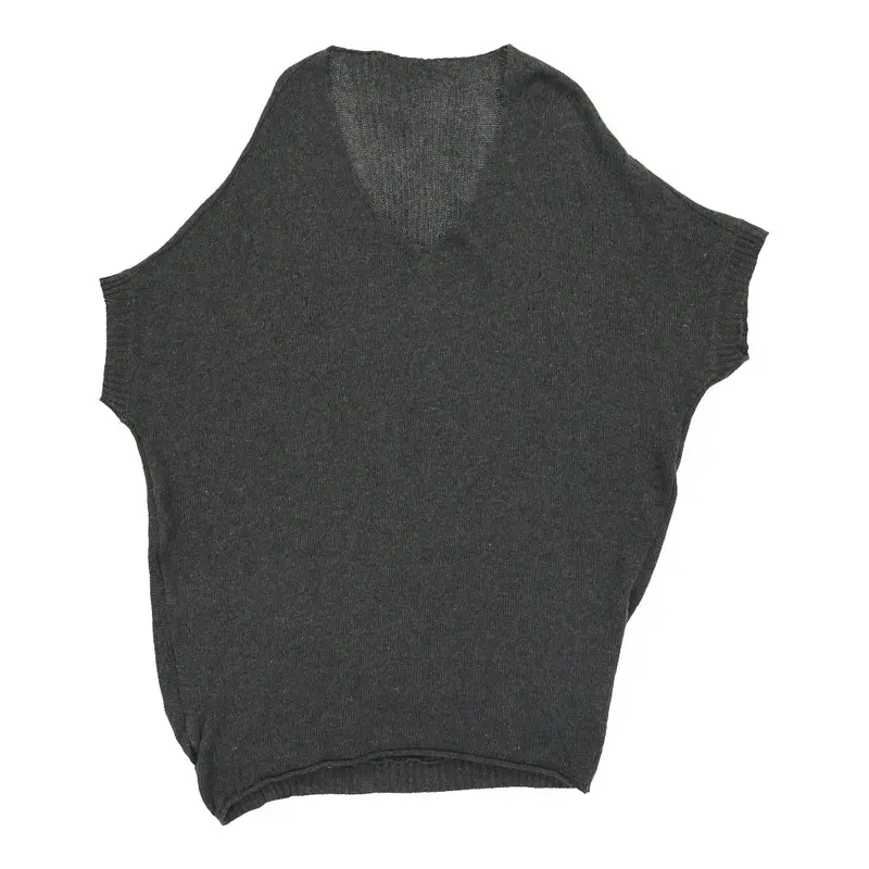 Vintage Unbranded Sweater Vest - 2XL Black Cotton