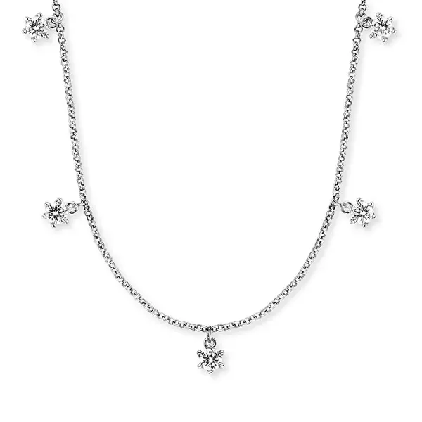 Engelsrufer Silver Necklace with Transparent Zirconia Shiny ERN-SHINY-05-ZI