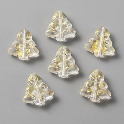 Christmas Transparent Handmade Lampwork Beads