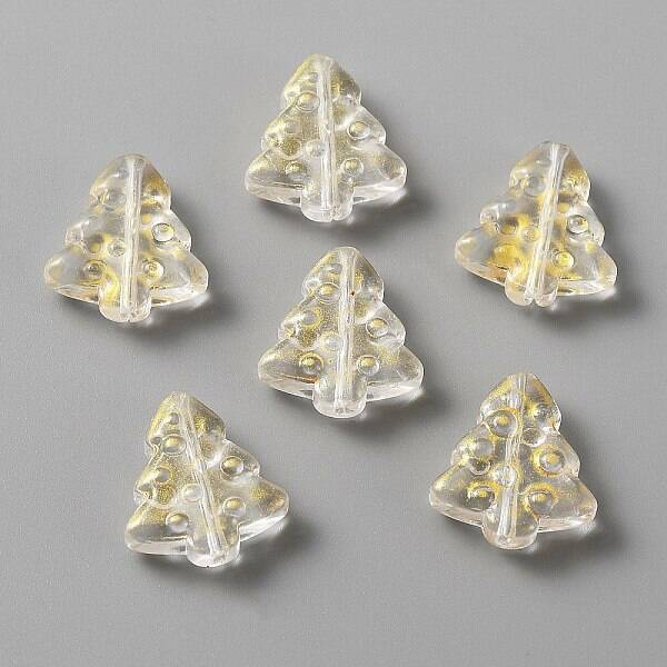 Christmas Transparent Handmade Lampwork Beads