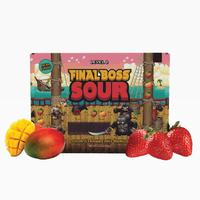 Final Boss Sour - Level 2 Sour Strawberry & Mango – 4-Pack Real Fruit Sour Snack (3.5oz Pouches)
