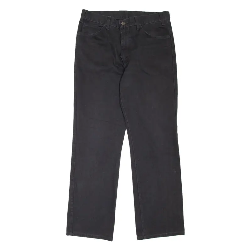 LEVI'S Sta-Prest Mens Jeans Black Regular Straight 90s W33 L32