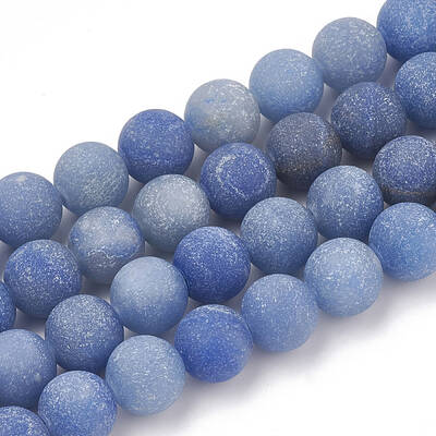 Dyed & Heated Natural Blue Aventurine Beads Strands
