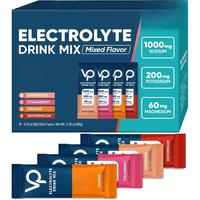 High Sodium Sugar Free Electrolytes Powder Packet - Hydration Packets with Sodium, Potassium & Magneisum | Zero Calories | Ve...