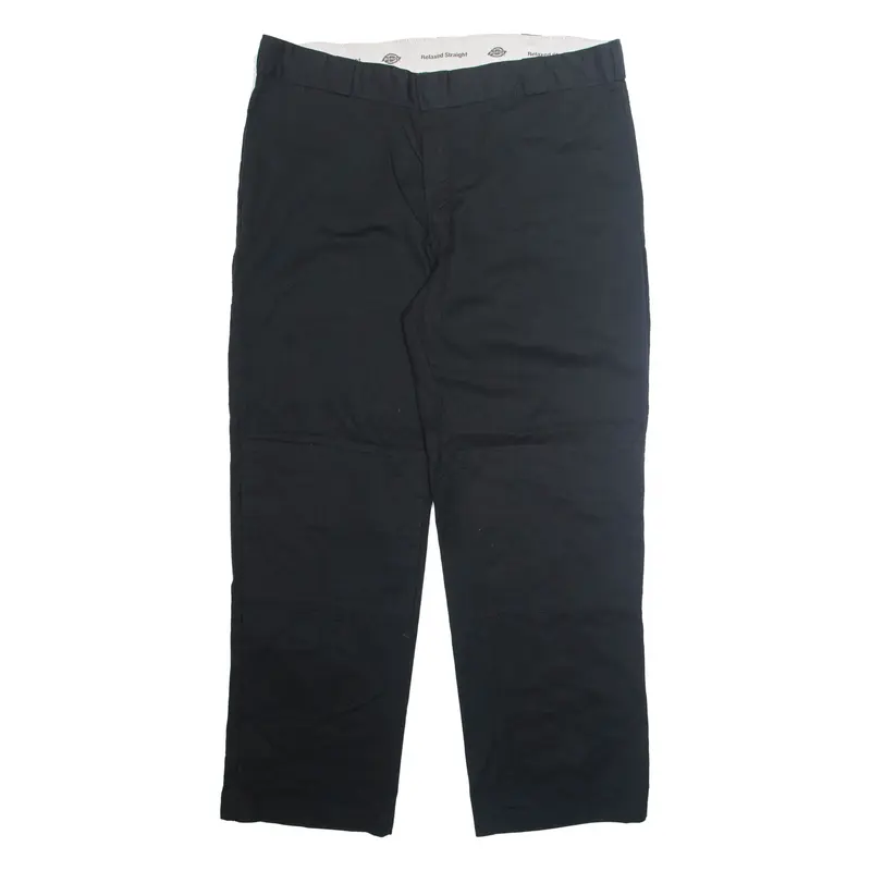 DICKIES Chino Mens Trousers Black Relaxed Straight W40 L31