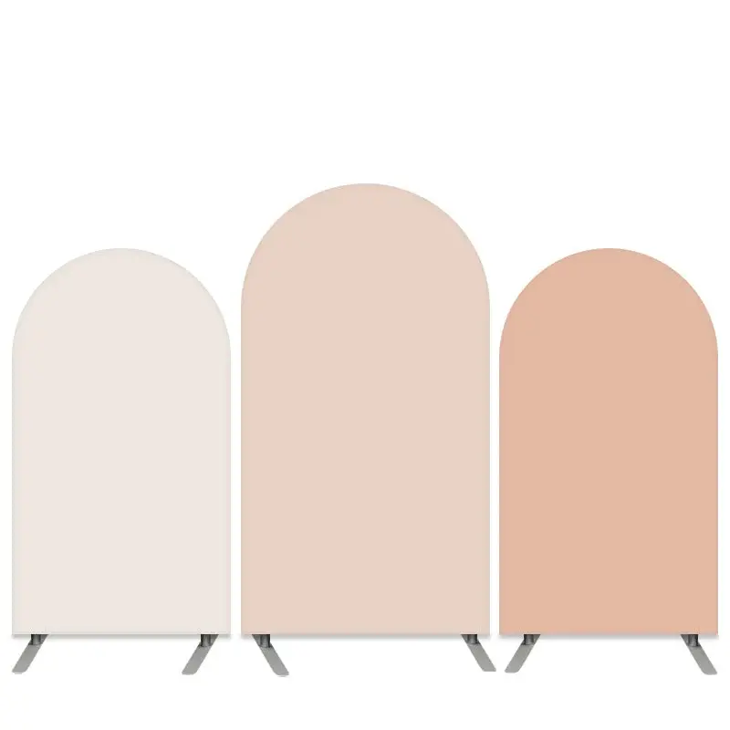 Aperturee Pure Pink Grey Double Side Birthday Arch Backdrop Kit | Round Arch Backdrop Cover | Wedding Arch Backdrop | Custom ...