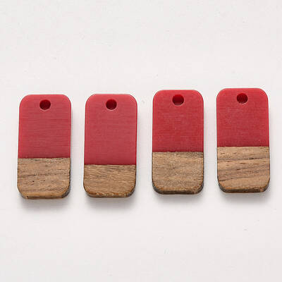 Resin & Walnut Wood Pendants