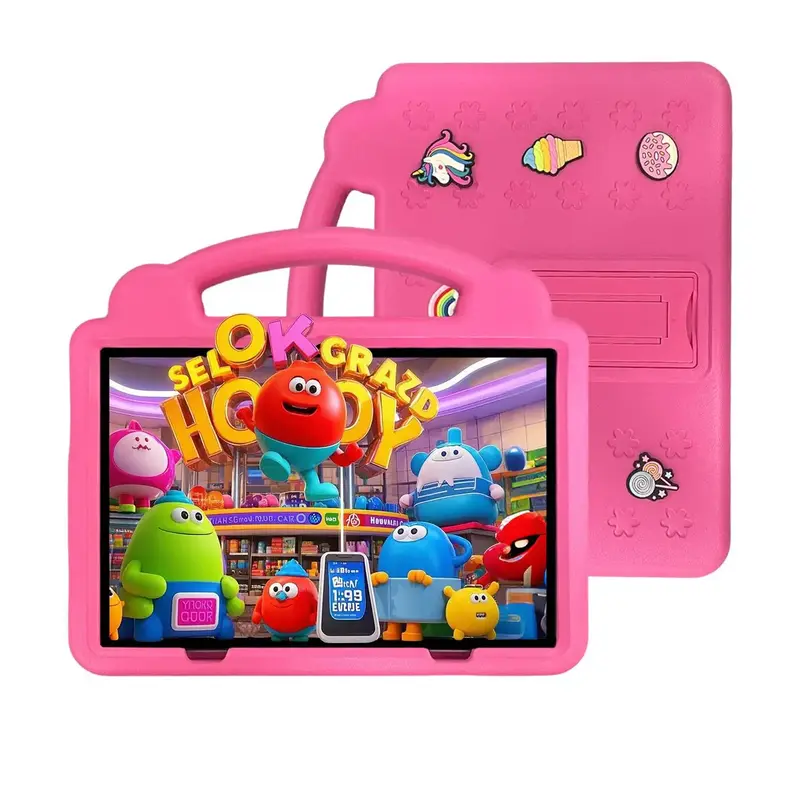 10.1 Inch Android Tablet, Kids Tablet with Parental Control, Digital Drawing Pad Educational Tablet with Shockproof Protectiv...