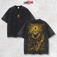 Midra Lord of Frenzied Flame Elden Ring 2.0 Retro Limited Vintage Lightweight Cotton Washed Tee with Full Size - Perfect Gift...