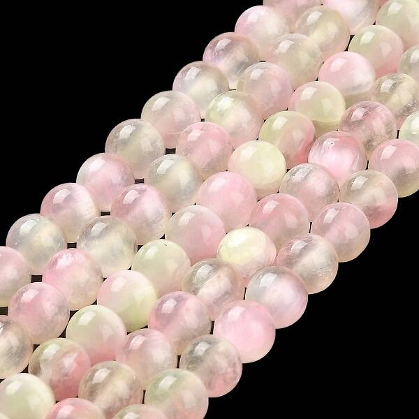 Natural Selenite Beads Strands